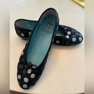 Thierry Rabotin Black and White Polka Dot Loafers